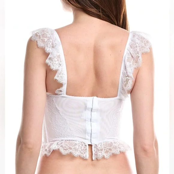 Chic White Lace Bustier - Picture 4 of 4